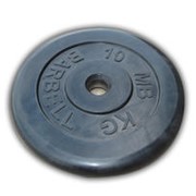 Диск тренировочный 10 кг черный (26мм, 31мм, 51мм)