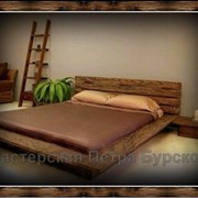 Деревянные кровати под старину на заказ от производителя на заказ. фото