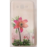 Чехол силиконовый Slim Print для Samsung Galaxy J5 SM-J500H Аленький цветок фотография
