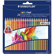 Набор карандашей цветных Staedtler Noris Club, трехгранные, 24 цвета, картонная коробка 24 цвета фото