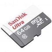 SanDisk Карта памяти SanDisk MicroSD 64GB 10 Class с Адаптером (80 мб/с)