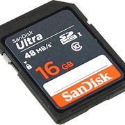 Карта памяти SanDisk Ultra SDHC 16GB 48MB/s Class 10 UHS-I фотография