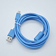Кабель micro USB S15 (1м) (50шт) синий фотография