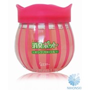 Дезодорант – ароматизатор ST Shoushuu Pot на основе желе для туалета с цветочным ароматом 315 г. 4901070119028 фотография