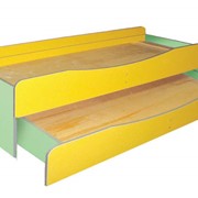 Двухъярусная кровать купить, Кровать детская двухъярусная без матраса 1436х654х615 мм, Код: 0834