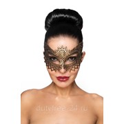 Золотистая карнавальная маска Фейт фото