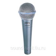 Shure Beta 58A профессиональный вокальный динамический суперкардиоидный микрофон без выключателя фото