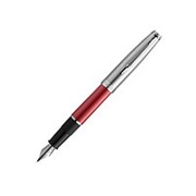 Waterman Ручка перьевая Waterman Embleme Red CT, толщина линии F, нержавеющая сталь Красный фотография