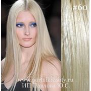Азиатские волосы hair-talk 60см (60-платиновый блонд) фотография