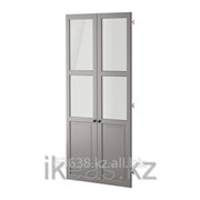 Панельн,стеклян дверца, серый ЛИАТОРП фотография