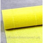 Бумага гофрированная простая 573 светло-желтый, 180 гр. фото