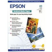 Бумага Epson A3 Archival Matte Paper, 50л. (C13S041344)