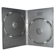 Бокс для 2 DVD дисков 7mm Black глянцевая пленка фотография