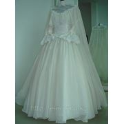 Мусульманское свадебное платье напрокат, размер 44-46 фото
