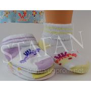 Детские носочки на махре для новорожденных фото