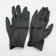 MONTANA Перчатки одноразовые (латексные, черные) размер M 1пара / уп50