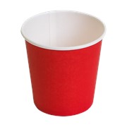 Бумажные стаканы для горячих и холодных напитков Красный 100 мл фото