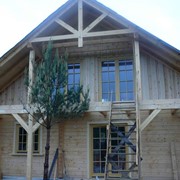 Строительство домов из дерева из прямоугольного бруса фото
