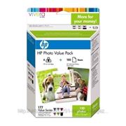 Картридж HP Q7967HE набор 6 картр HP177+Бумага HP 10x15 210г/м2 глянц 150л фотография