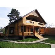 Постройка деревянного дома из бруса фото