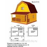 Брусовой дом 6на6 фото