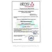 Сертификат ATOS 2011-2013