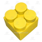 Базовый элемент GigaBloks 2 х 2 желтый