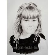 Портрет девочки, акварель, А3 фото