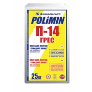 Клей ПП-14 для плитки «стандарт плюс» Полимин (POLIMIN) - для укладки керамических и других стеновых и напольных облицовочных материалов с водопоглощением не менее 2%, размером не более 400x400 мм фото