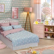 Детский комплект постельного белья KAZANOV.A - Роджер (розово-голубой), 1.5 спальный фото