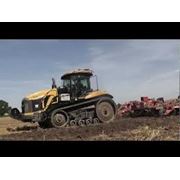 Обработка сельхозземель: Caterpillar MT865+Gregoire Besson 7.2 с катками.