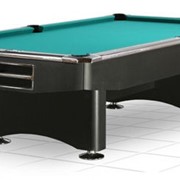 Бильярдный стол / пул “Competition“ 9 ф (матовый черный) “в комплекте, фотография