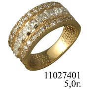 Кольца золотые со вставками 11027401 фото