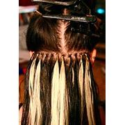 Наращивание волос методом “Итальянский узел“ фото