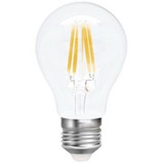 Лампа A60 E27, 10Вт Filament - круговой свет, светодиодная LED, холодный, прозрачная колба Smartbuy