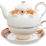 Чайный набор на 1 персону Риомаджоре (Riomaggiore)/Костяной фарфор арт.JK-220 Pavone