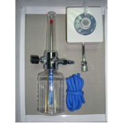Увлажнитель кислорода медицинский с расходомером и настенным газовым клапаном (кислородной розеткой) Y-002