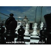 Оформление напольными шахматами (парковые КШ-25) фотография
