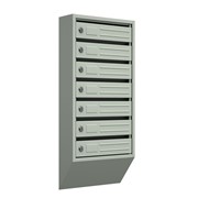 Вертикальный почтовый ящик Родонит-С-7, серый фото
