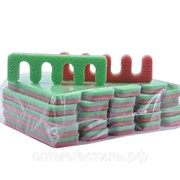Разделители для пальцев ног (красно-зеленые) , 25 пар фото
