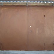 Металлические высокопрочные ворота для гаражей фото