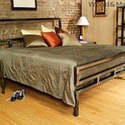 Металлическая кровать в стиле лофт “Adna“ фото