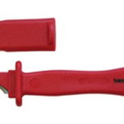 Нож для резки кабеля 1000В VDE изол. лезвие в форме крюка 35мм Haupa