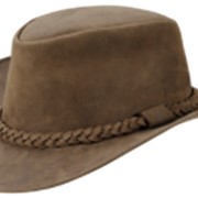 Стильная кожанная шляпа фото