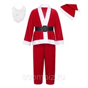 Детский костюм Санта Клауса для мальчиков, 6-9 лет фотография