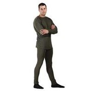 Белье трикотажное с начесом тк Трикотаж 250 оливковый фото