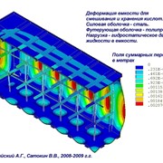 Математическое моделирование конструкций резервуаров фотография