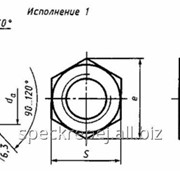 Гайка шестигранная низкая, класс точности В ГОСТ 5916-70 фото