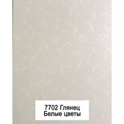 Фасад пластиковый кухонный 7702 Белые цветы фото