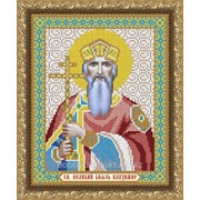 Рисунок на ткани для вышивания бисером “Святой Великий Князь Владимир“ VIA4024 фотография